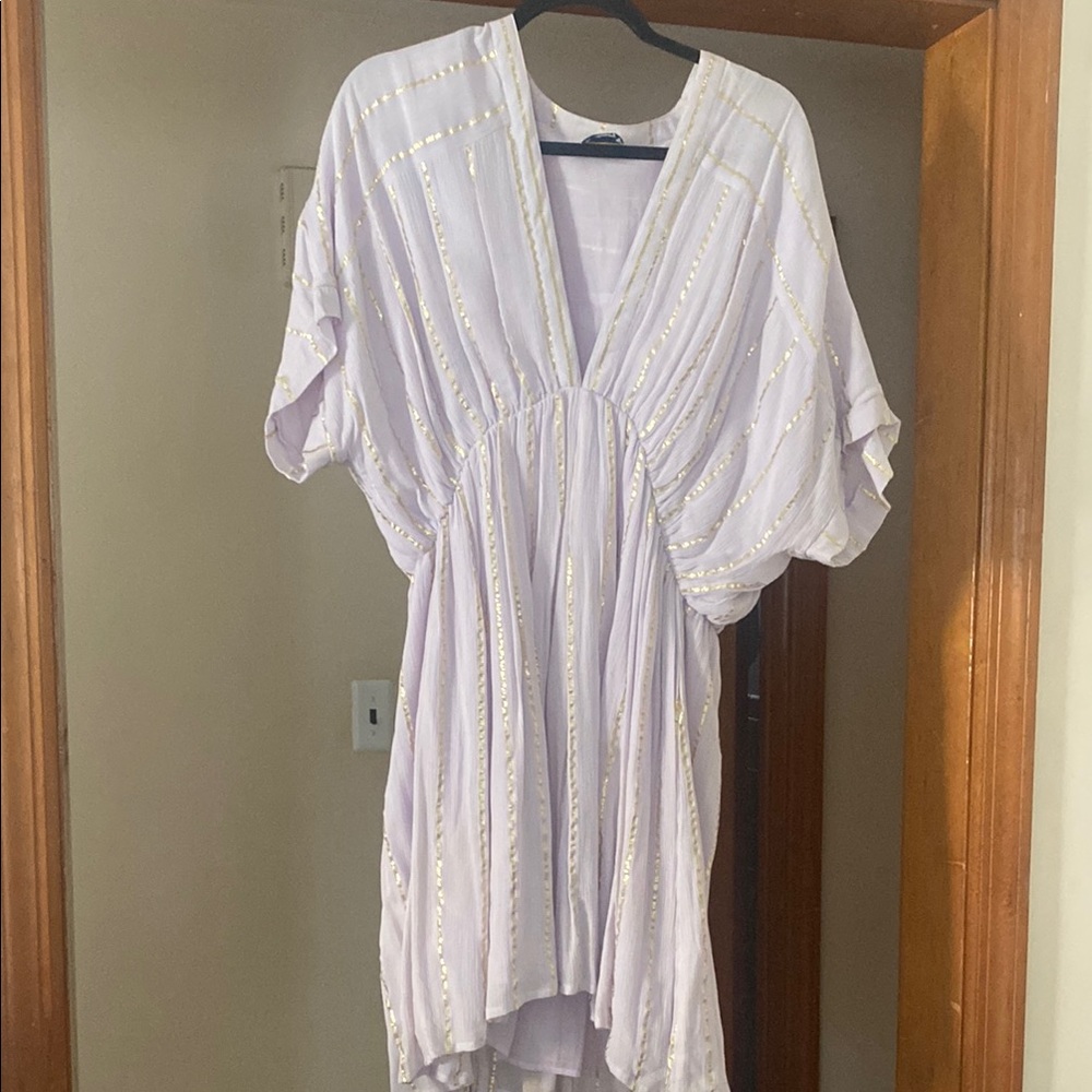 Elegant Lavender Kaftan Top
